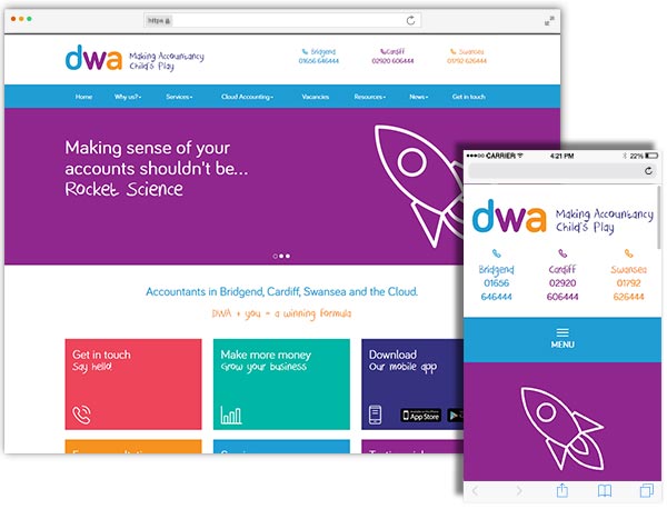 DWA website example