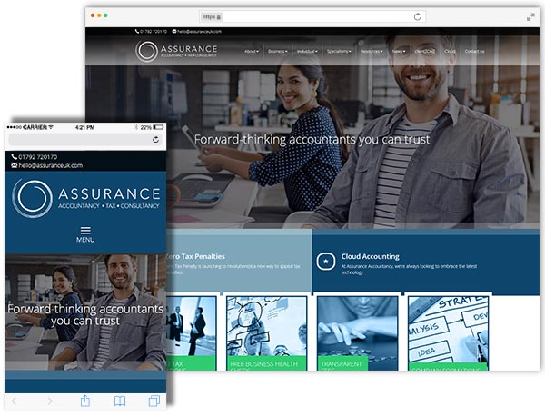 Assurance Accountancy website example