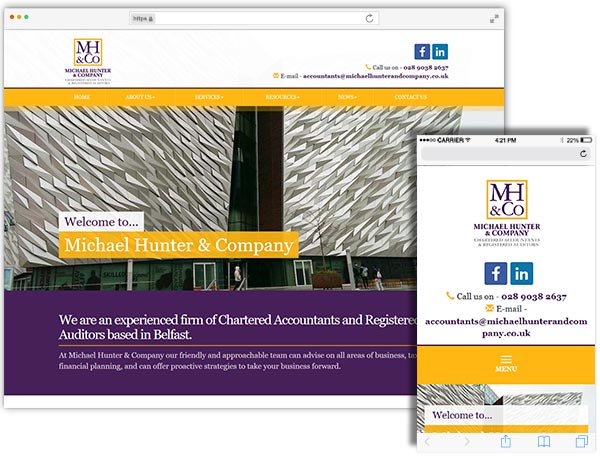 Michael Hunter & Company website example